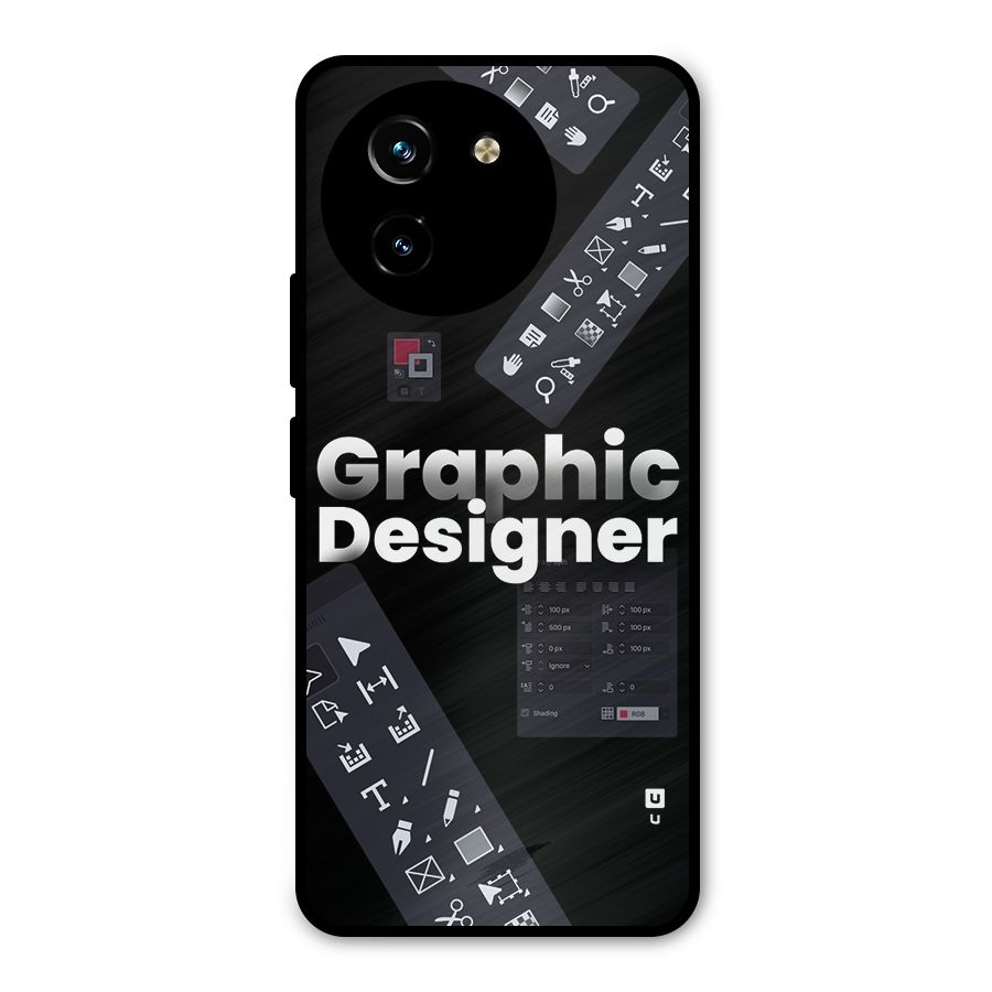 Graphic Designer Tools Metal Back Case for Vivo T3x