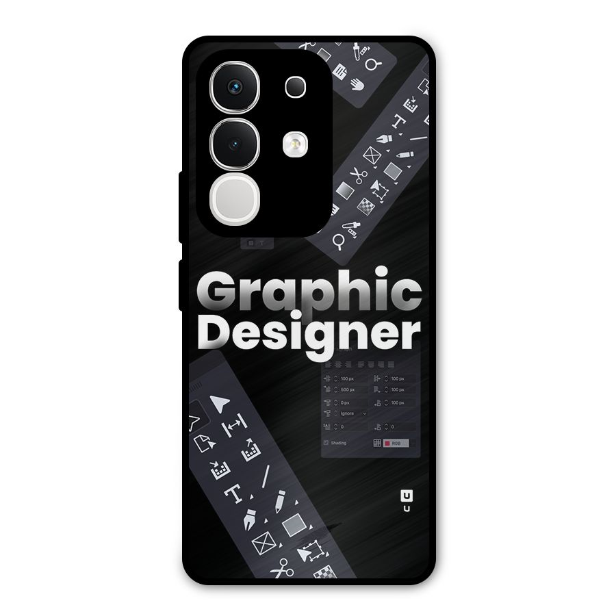 Graphic Designer Tools Metal Back Case for Vivo T4x