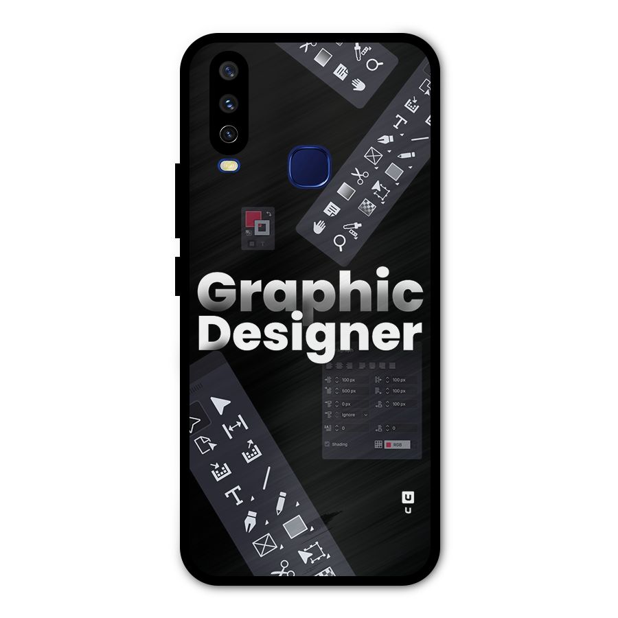 Graphic Designer Tools Metal Back Case for Vivo V17