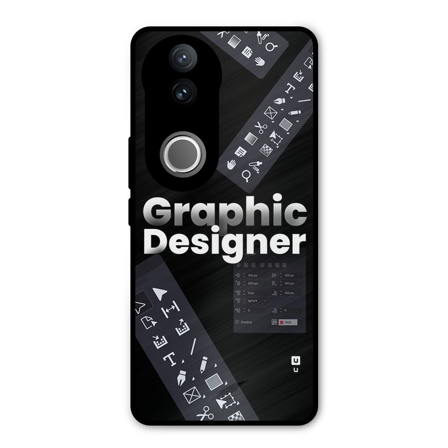 Graphic Designer Tools Metal Back Case for Vivo V50