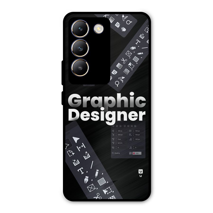 Graphic Designer Tools Metal Back Case for Vivo Y200e