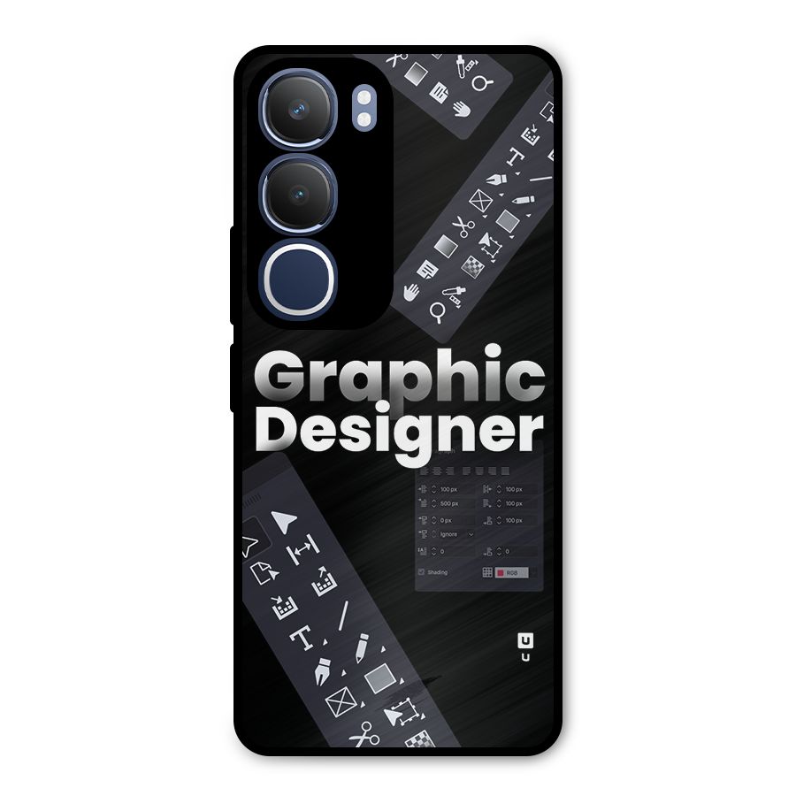 Graphic Designer Tools Metal Back Case for Vivo Y29