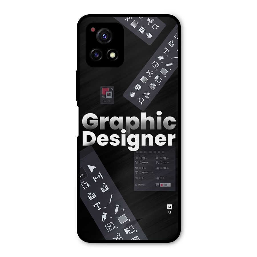 Graphic Designer Tools Metal Back Case for Vivo Y72 5G