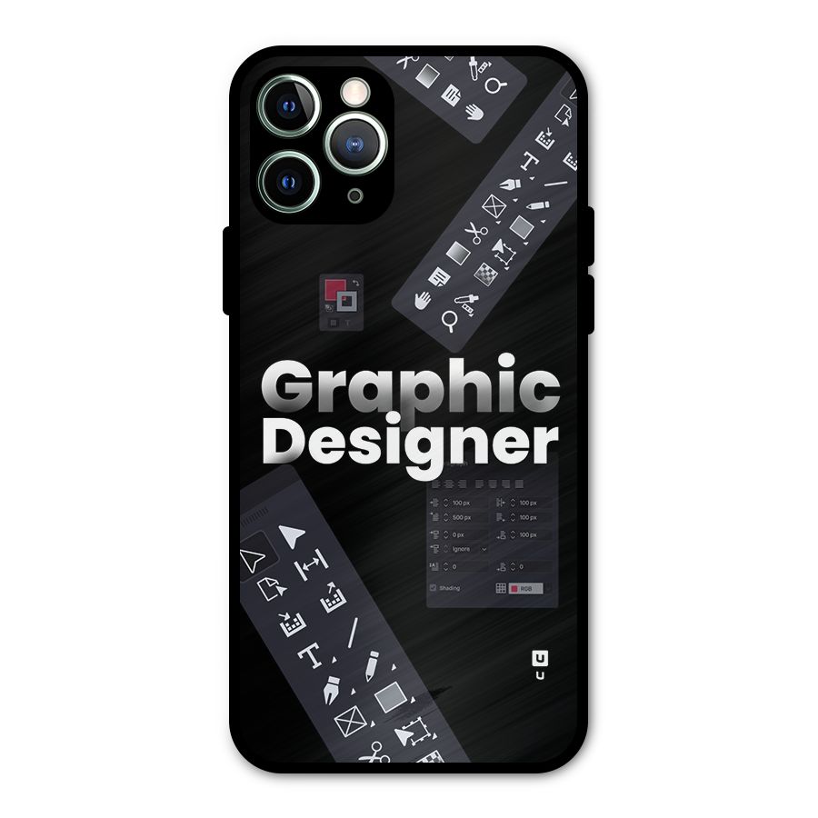 Graphic Designer Tools Metal Back Case for iPhone 11 Pro Max