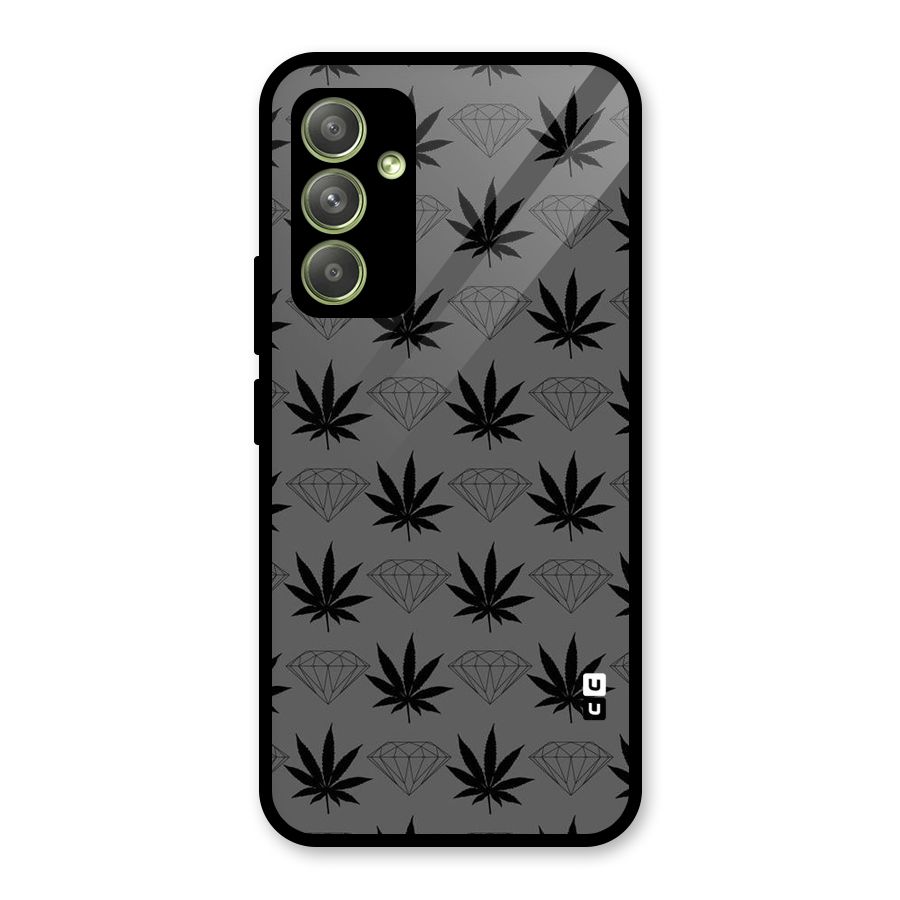 Grass Diamond Glass Back Case for Galaxy A54