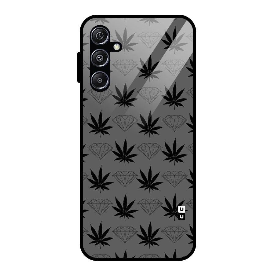 Grass Diamond Glass Back Case for Galaxy M34 5G