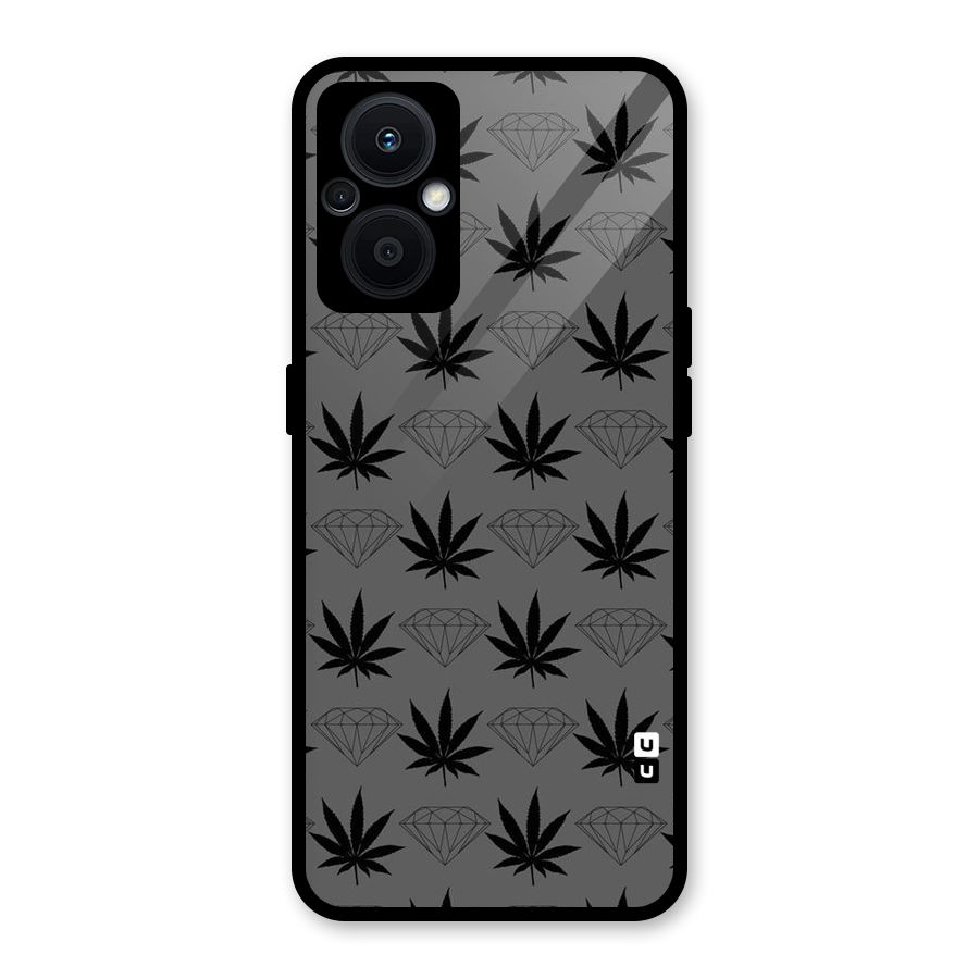 Grass Diamond Glass Back Case for Oppo F21s Pro 5G