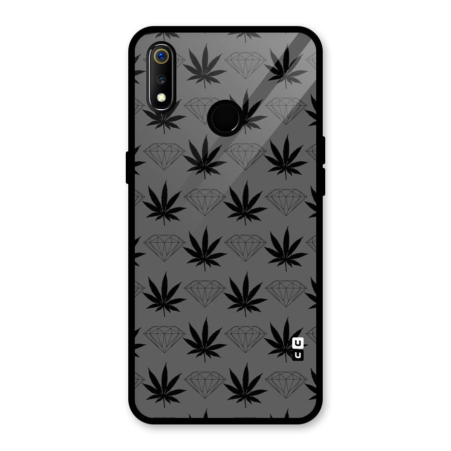 Grass Diamond Glass Back Case for Realme 3i