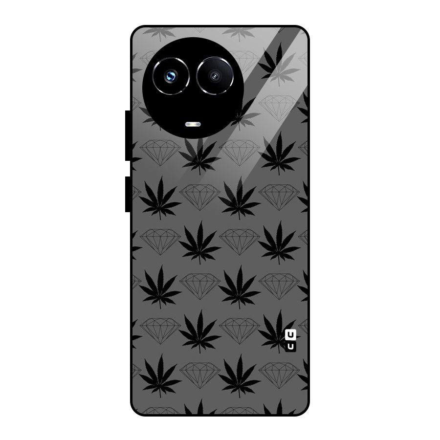 Grass Diamond Glass Back Case for Realme Narzo 60X