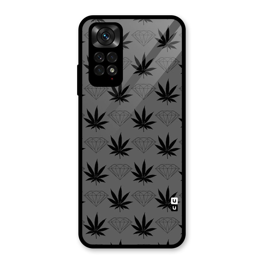 Grass Diamond Glass Back Case for Redmi Note 11S