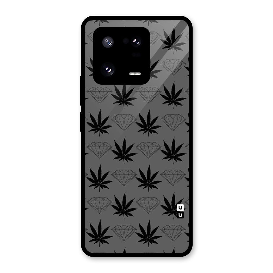 Grass Diamond Glass Back Case for Xiaomi 13 Pro