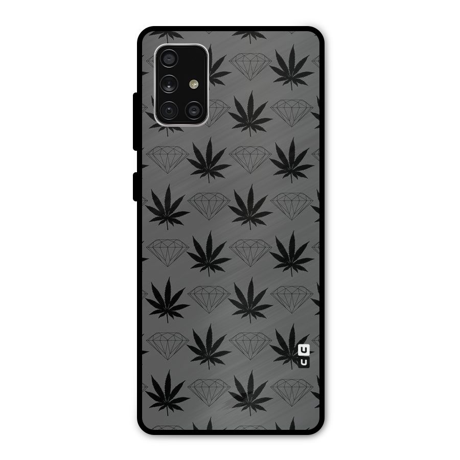 Grass Diamond Metal Back Case for Galaxy A71