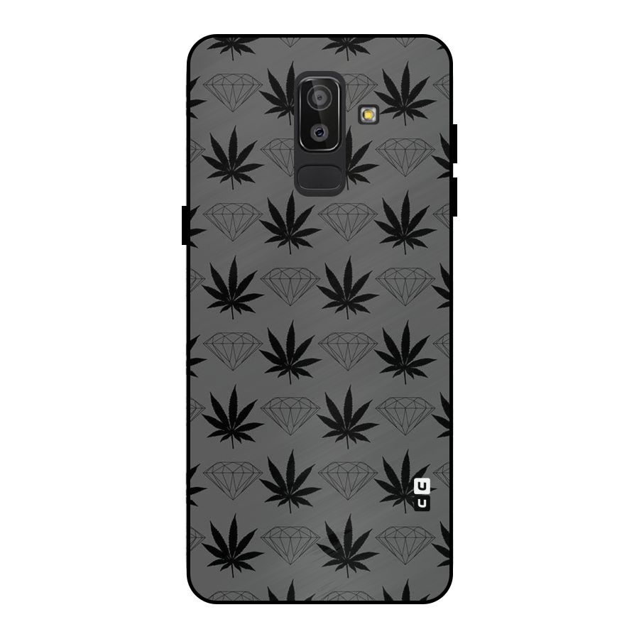 Grass Diamond Metal Back Case for Galaxy J8