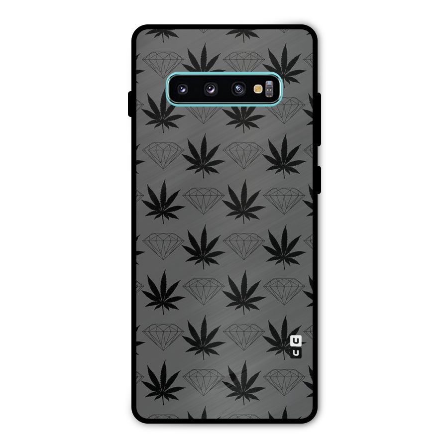 Grass Diamond Metal Back Case for Galaxy S10 Plus