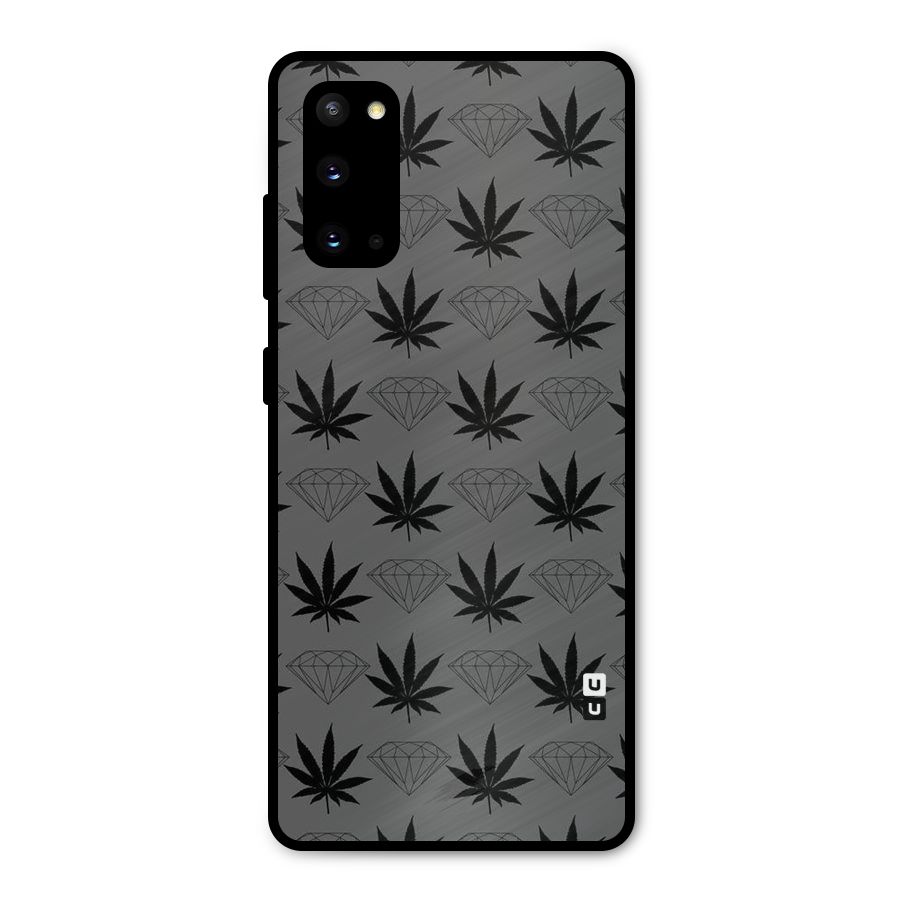 Grass Diamond Metal Back Case for Galaxy S20
