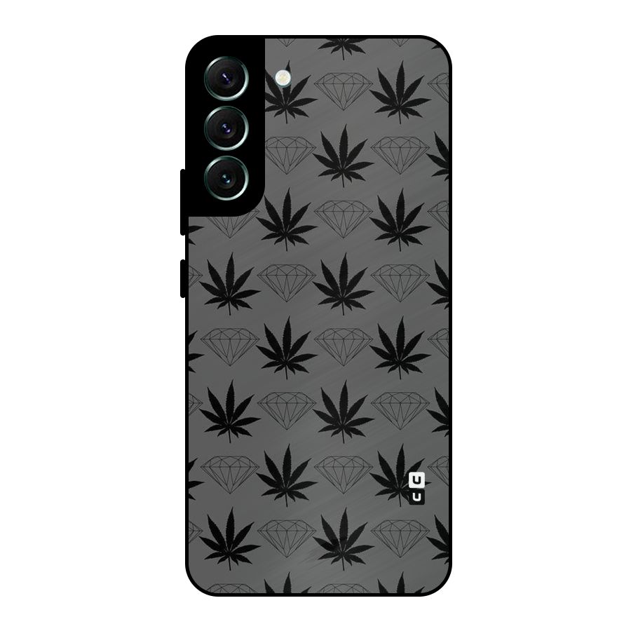 Grass Diamond Metal Back Case for Galaxy S22 Plus 5G