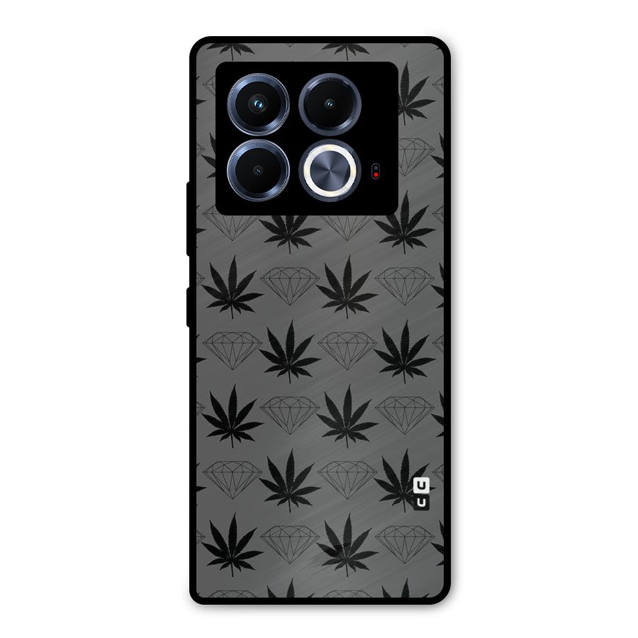 Grass Diamond Metal Back Case for Infinix Note 40 5G