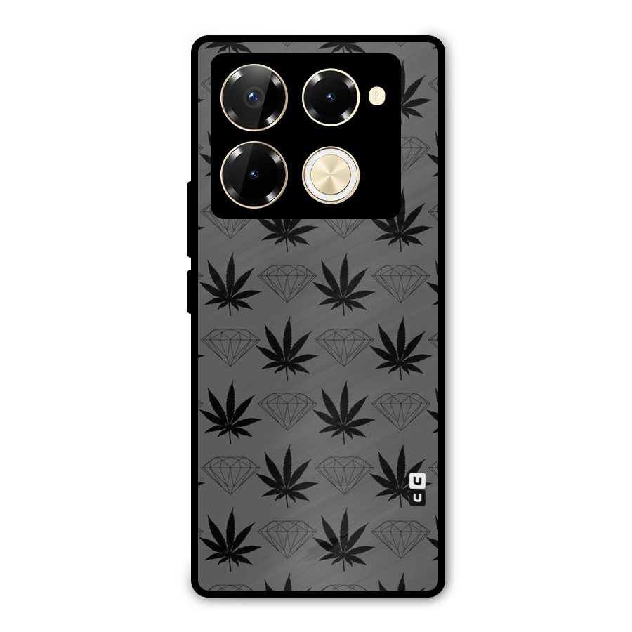 Grass Diamond Metal Back Case for Infinix Note 40 Pro