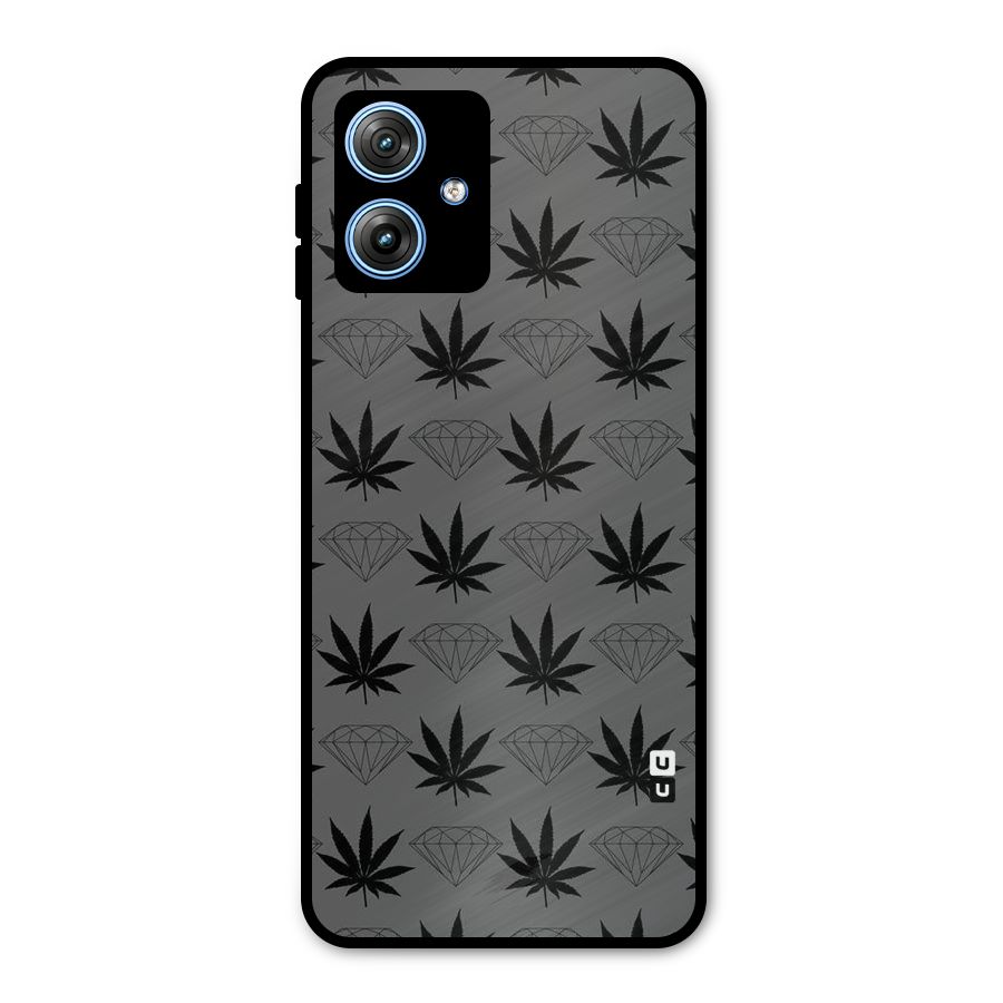 Grass Diamond Metal Back Case for Moto G54