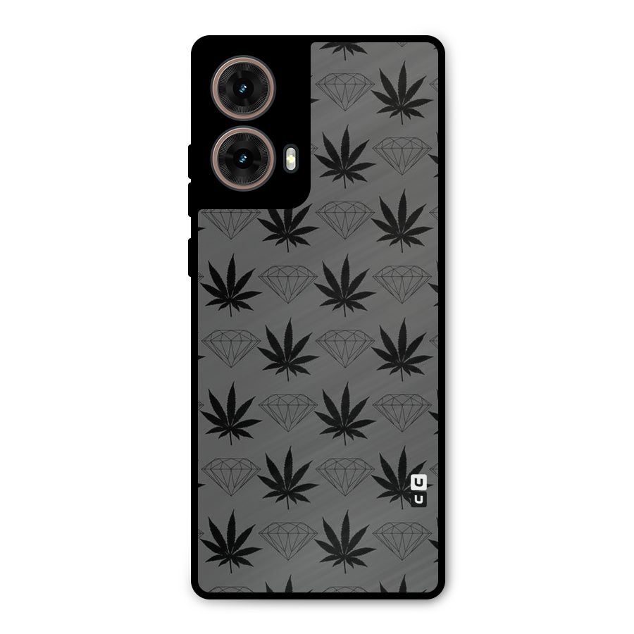 Grass Diamond Metal Back Case for Moto G85