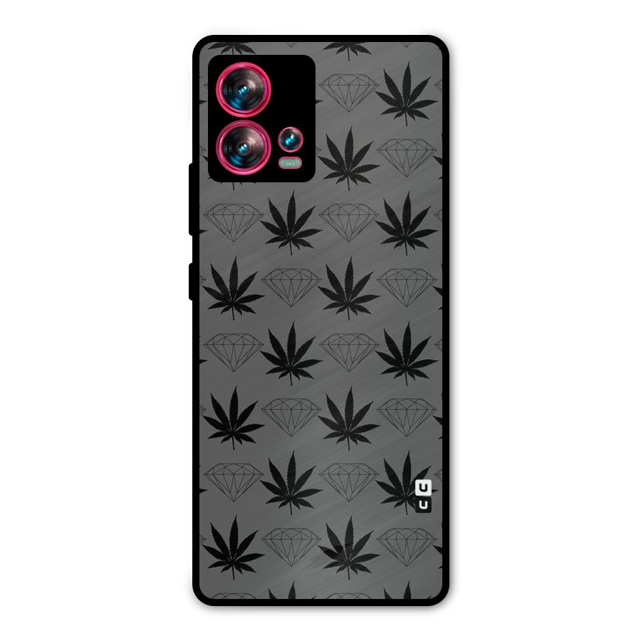 Grass Diamond Metal Back Case for Motorola Edge 30 Fusion