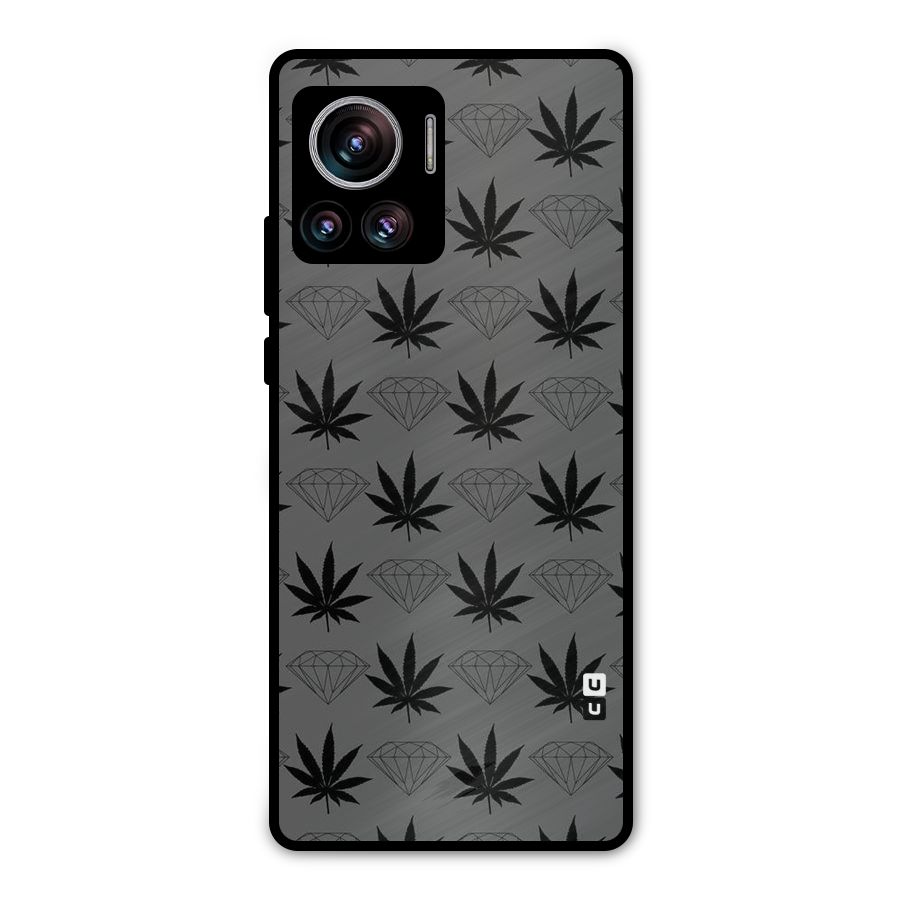 Grass Diamond Metal Back Case for Motorola Edge 30 Ultra
