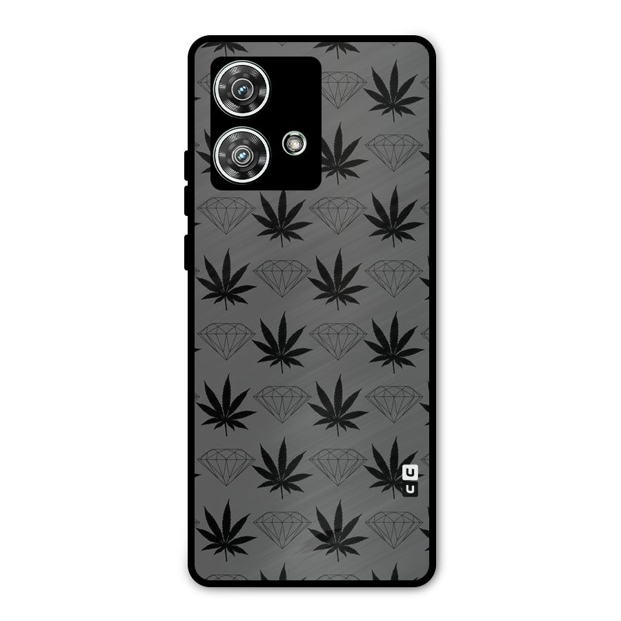 Grass Diamond Metal Back Case for Motorola Edge 40 Neo