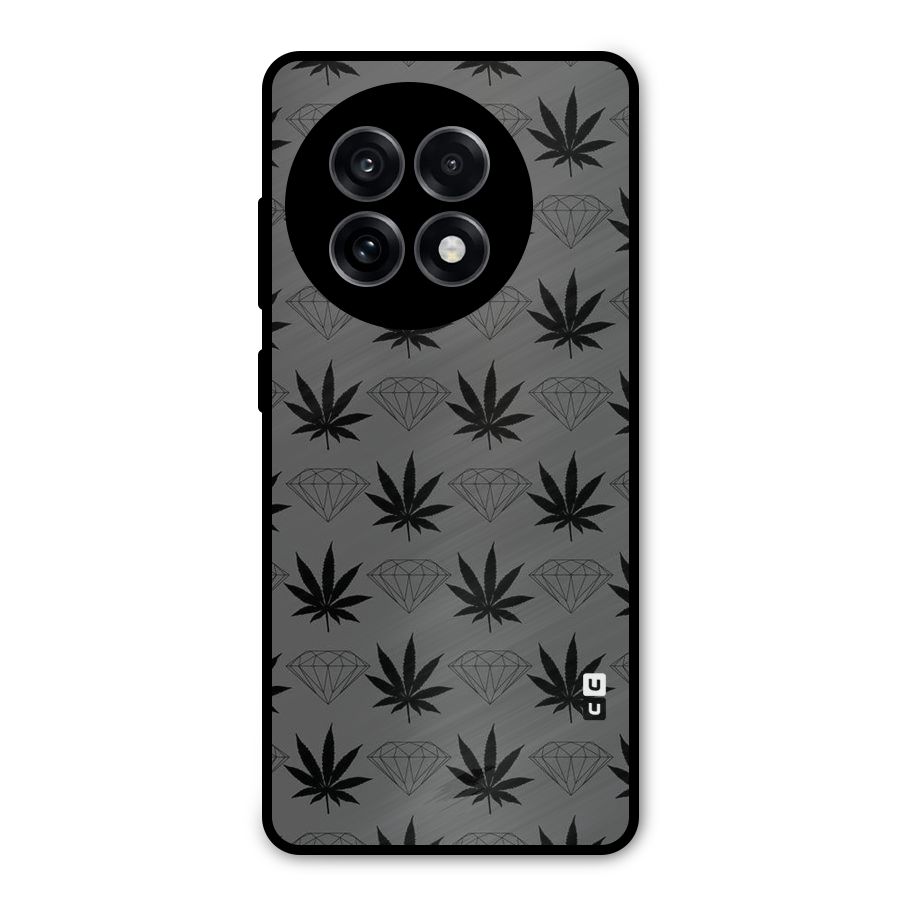 Grass Diamond Metal Back Case for OnePlus 13R