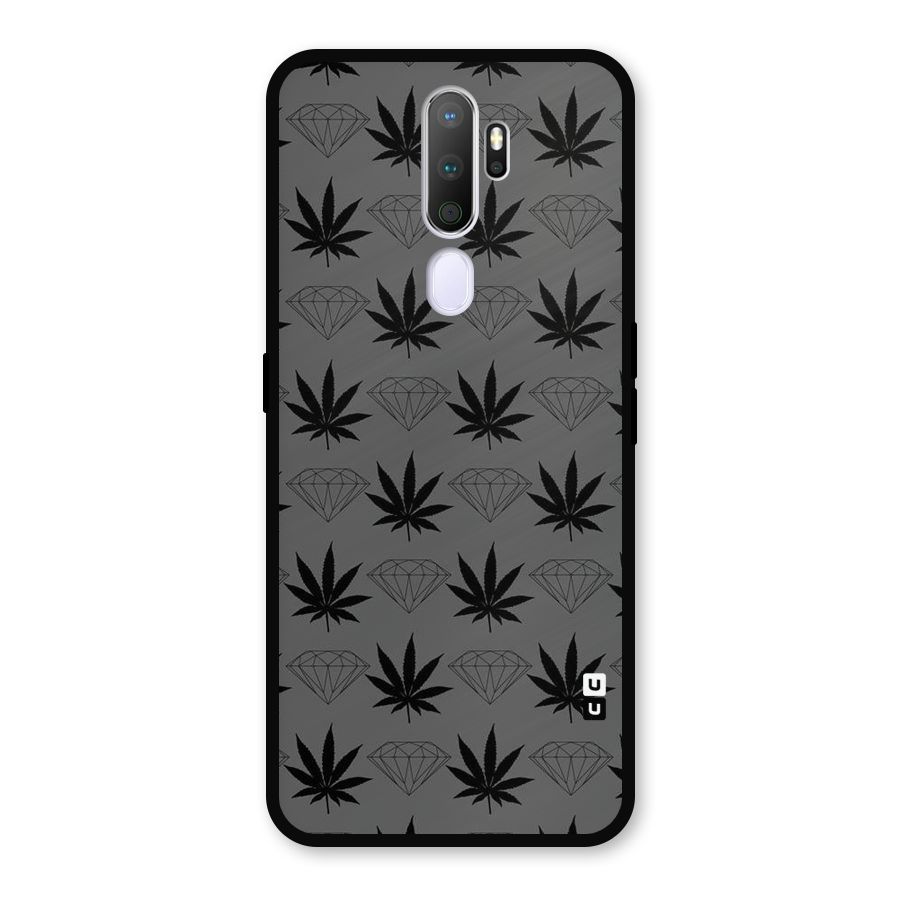Grass Diamond Metal Back Case for Oppo A5 (2020)