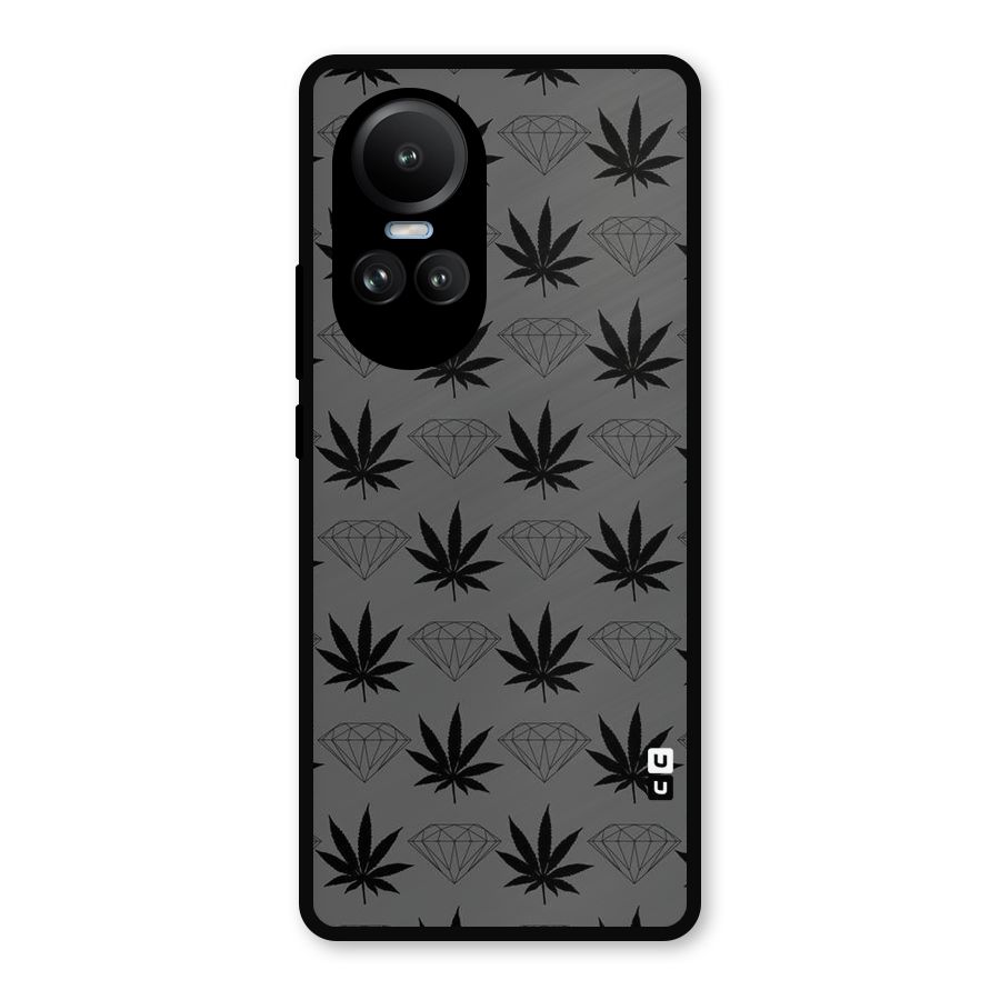 Grass Diamond Metal Back Case for Oppo Reno10