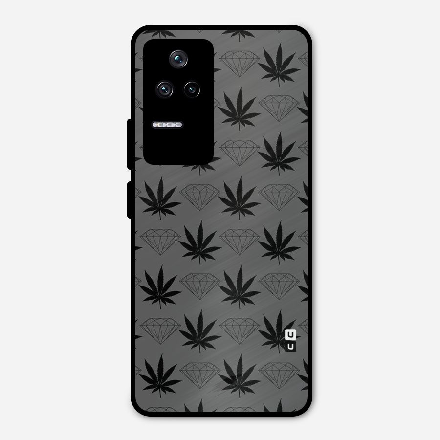 Grass Diamond Metal Back Case for Poco F4 5G