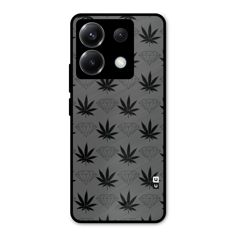 Grass Diamond Metal Back Case for Poco X6