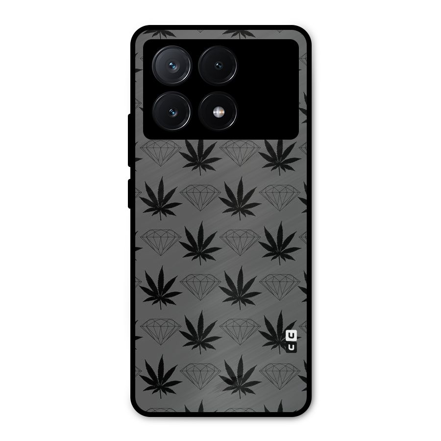 Grass Diamond Metal Back Case for Poco X6 Pro