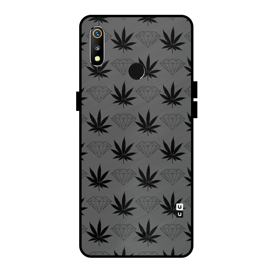 Grass Diamond Metal Back Case for Realme 3i