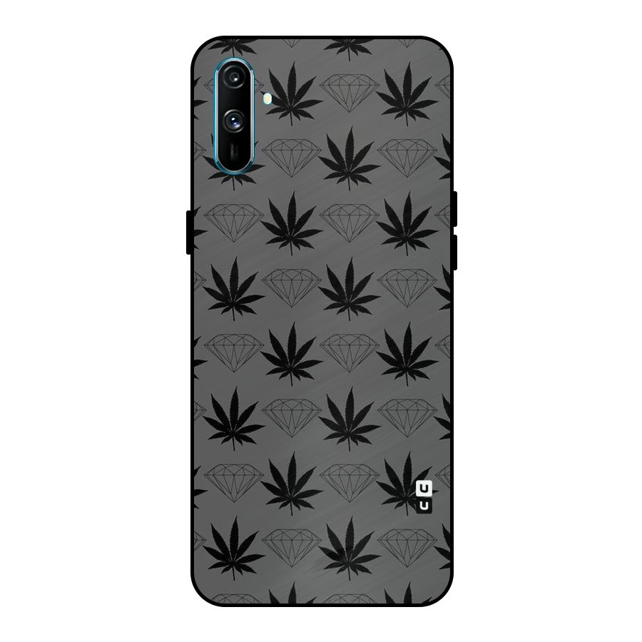 Grass Diamond Metal Back Case for Realme C3