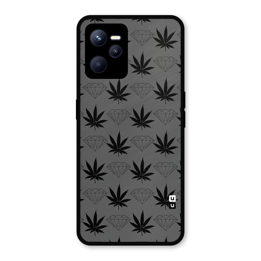 Grass Diamond Metal Back Case for Realme C35