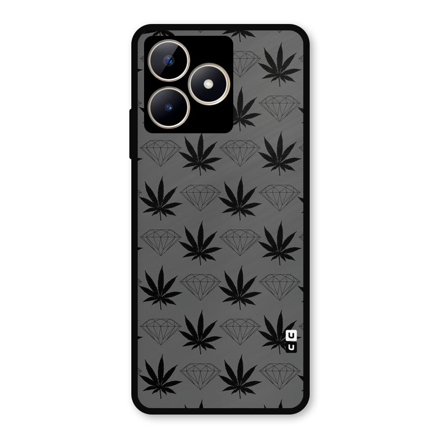 Grass Diamond Metal Back Case for Realme C53