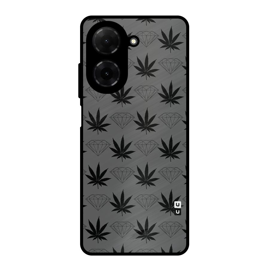 Grass Diamond Metal Back Case for Redmi A5 4G