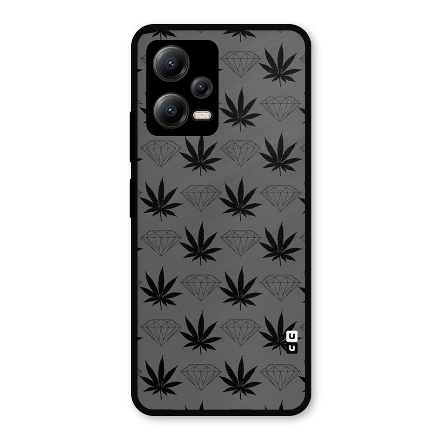 Grass Diamond Metal Back Case for Redmi Note 12 5G