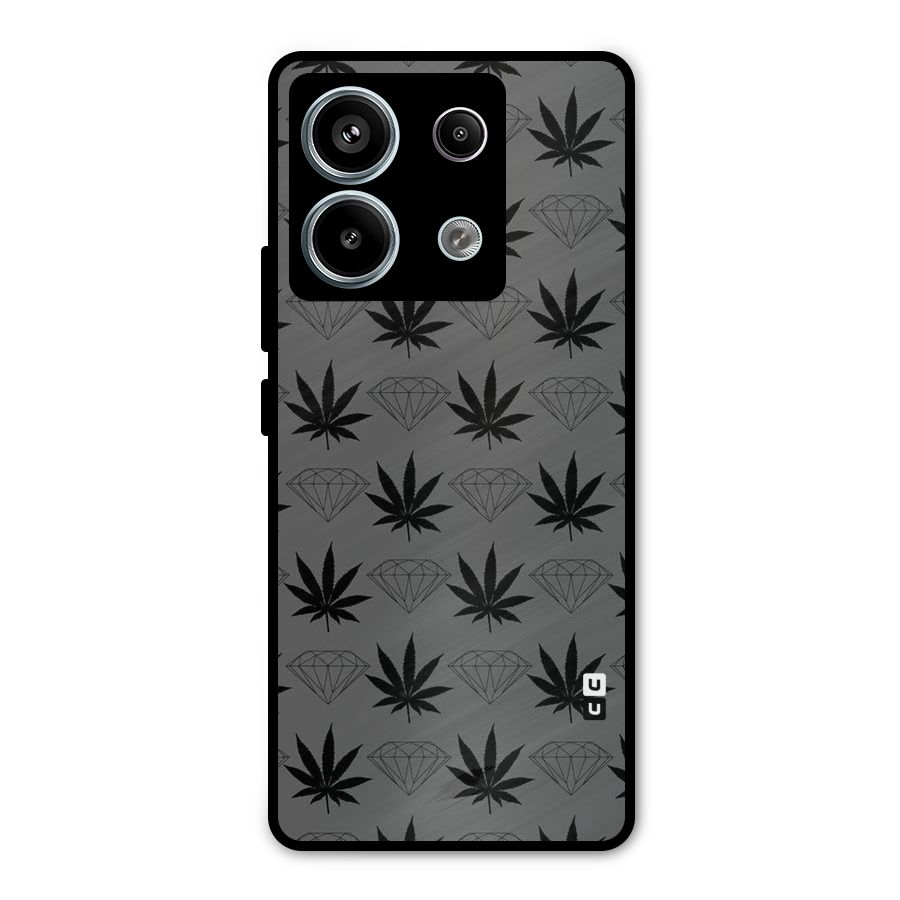 Grass Diamond Metal Back Case for Redmi Note 13 Pro 5G