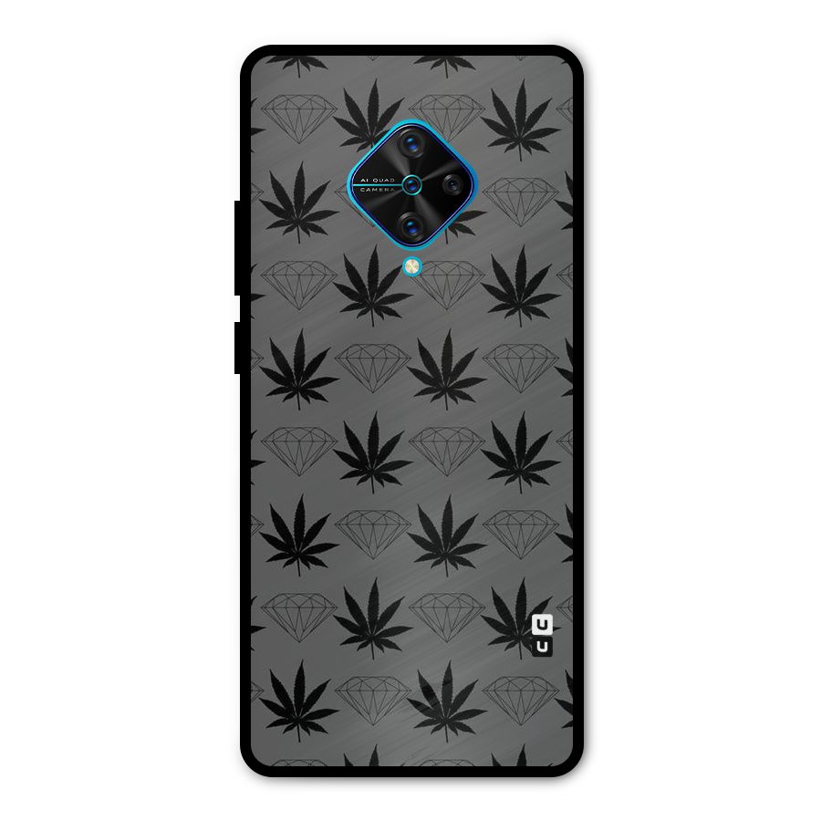 Grass Diamond Metal Back Case for Vivo S1 Pro
