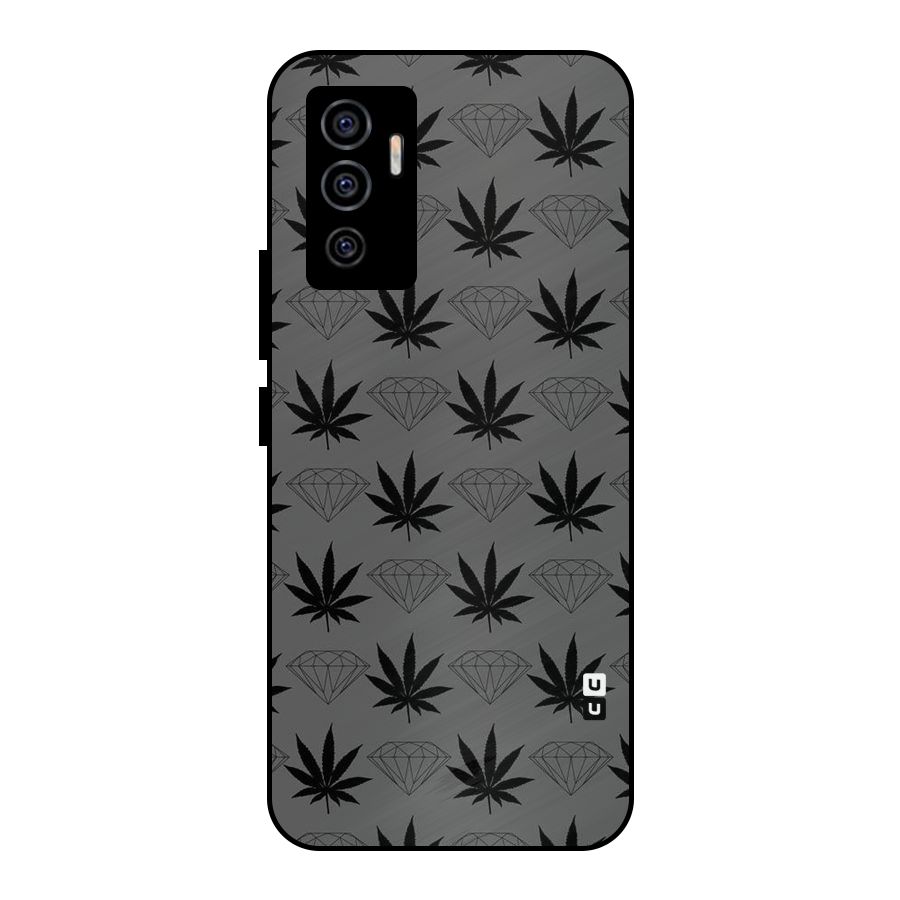 Grass Diamond Metal Back Case for Vivo V23e