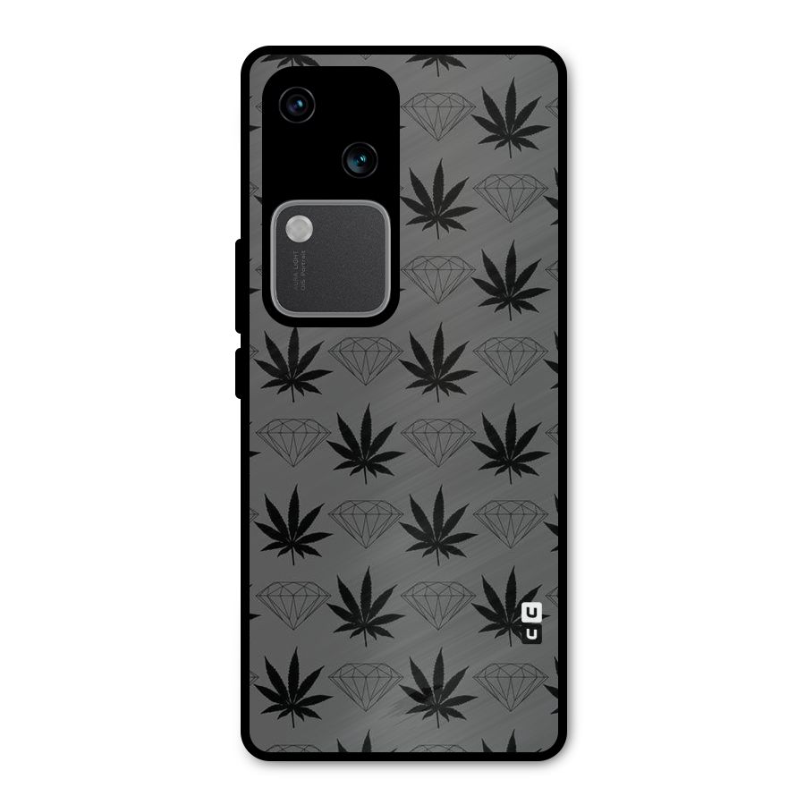 Grass Diamond Metal Back Case for Vivo V30