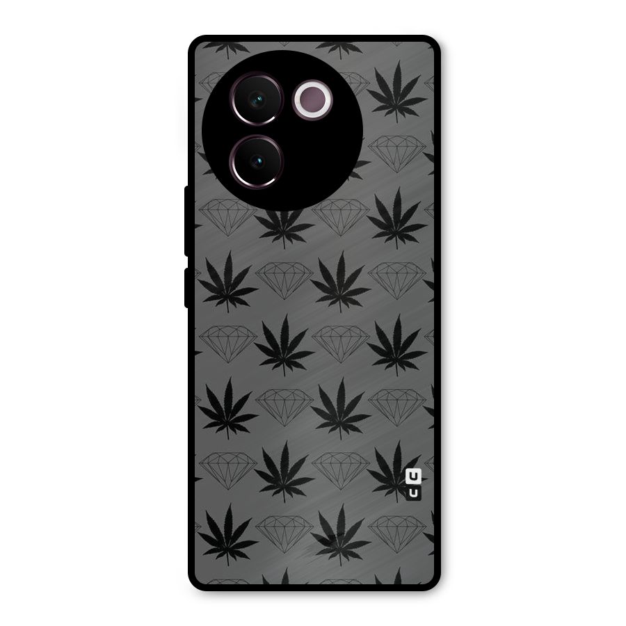 Grass Diamond Metal Back Case for Vivo V30e