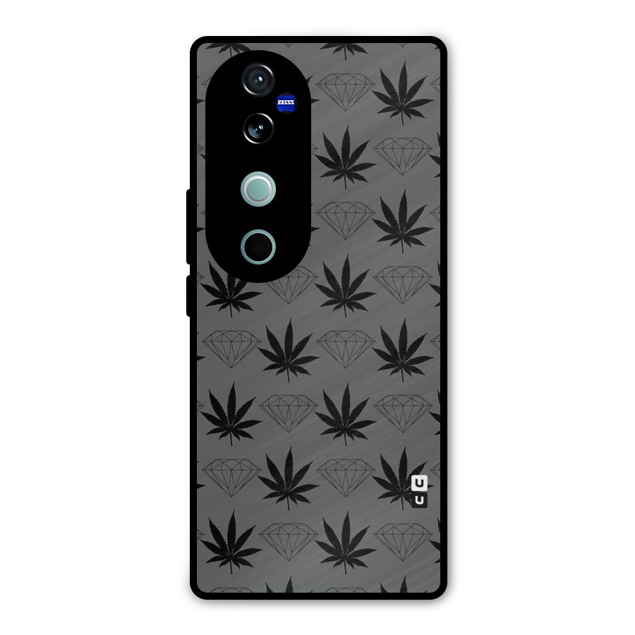 Grass Diamond Metal Back Case for Vivo V40