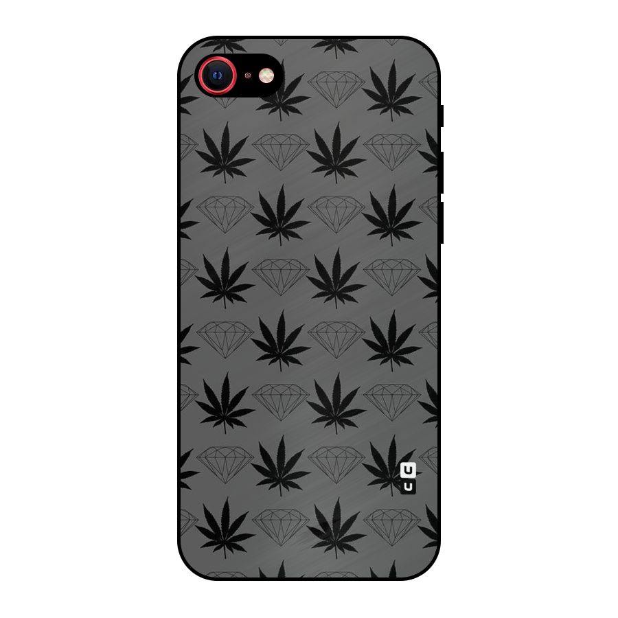 Grass Diamond Metal Back Case for iPhone 7