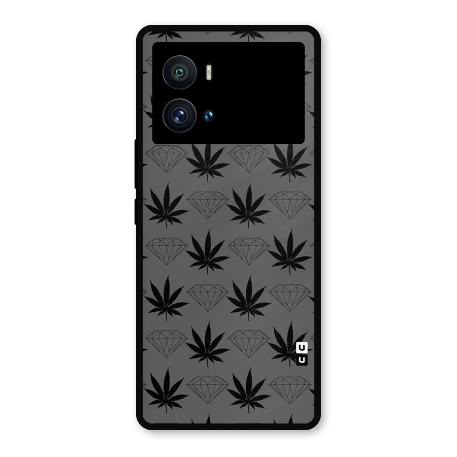 Grass Diamond Metal Back Case for iQOO 9 Pro
