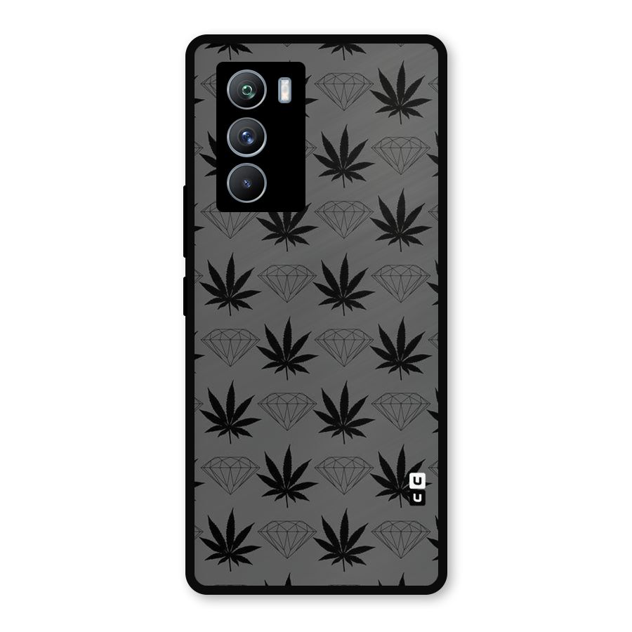 Grass Diamond Metal Back Case for iQOO 9 SE