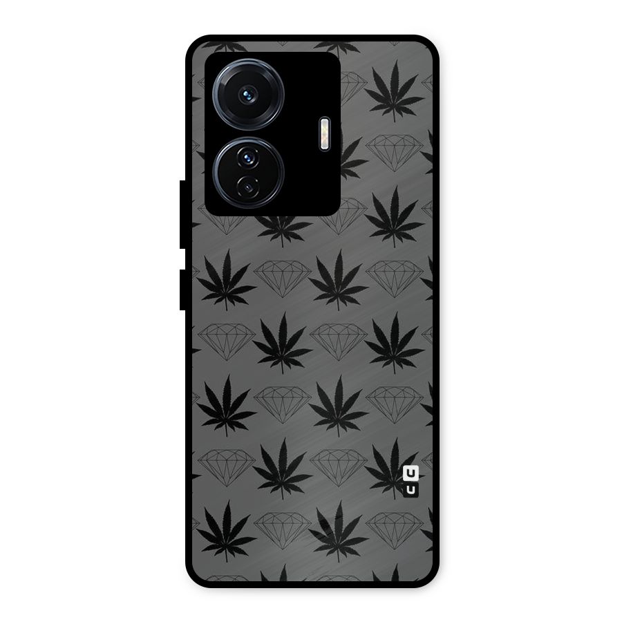 Grass Diamond Metal Back Case for iQOO Z6