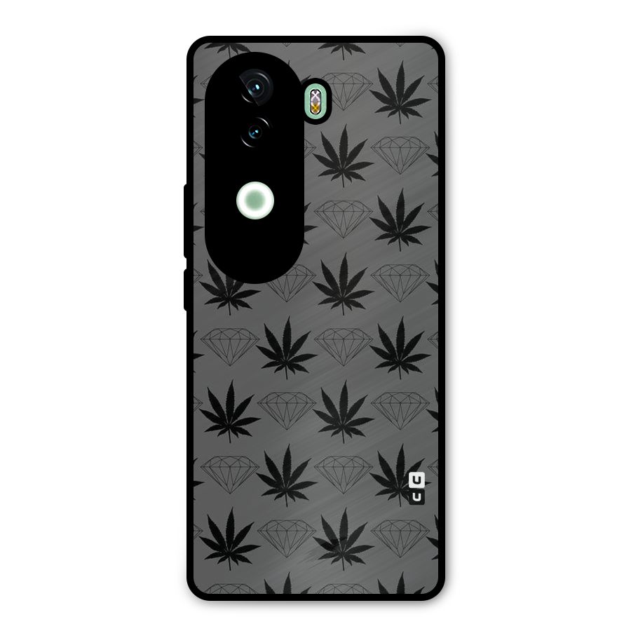 Grass Diamond Metal Back Case for iQOO Z9s
